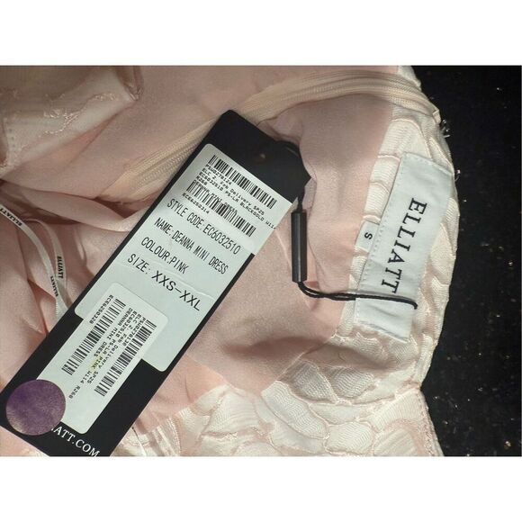 Elliatt Deanna Mini Dress in Pink Dinner cocktail Party Wedding Dress size S NWT - Picture 8 of 8